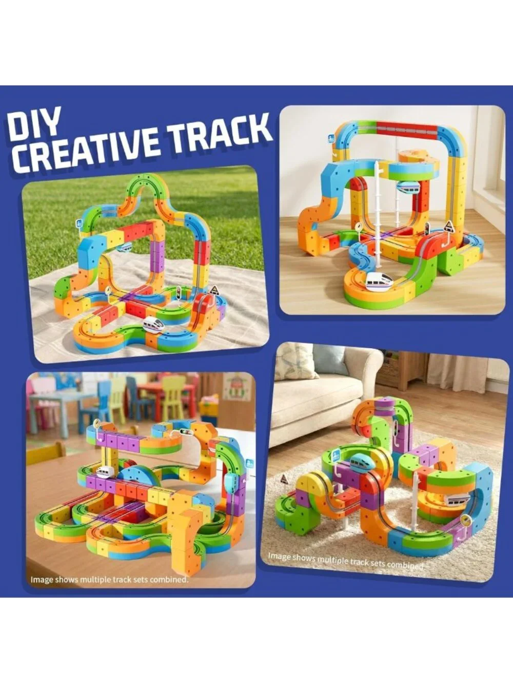88-Piece Electric Train Set with Race Track for Kids Ages 3-8 - Fun & Engaging!